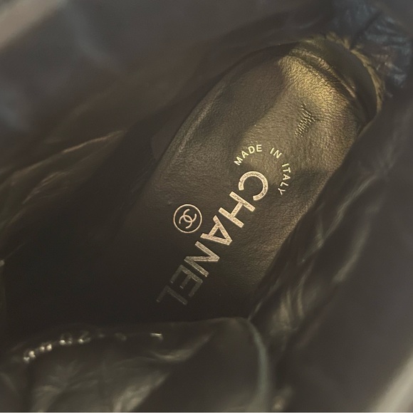 Chanel Tweed Lace Up Boots - Picture 10 of 14